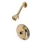 Kingston Brass Shower Faucet, Polished Brass, Wall Mount KB3632TSLH - alternate 1